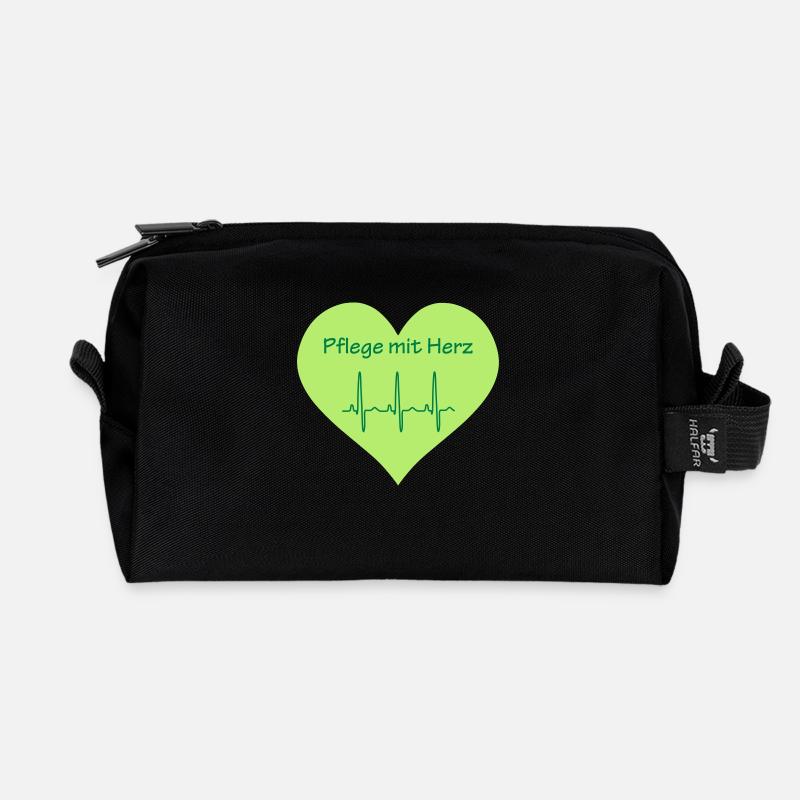 Pflege - Recycelte Kulturtasche - Schwarz