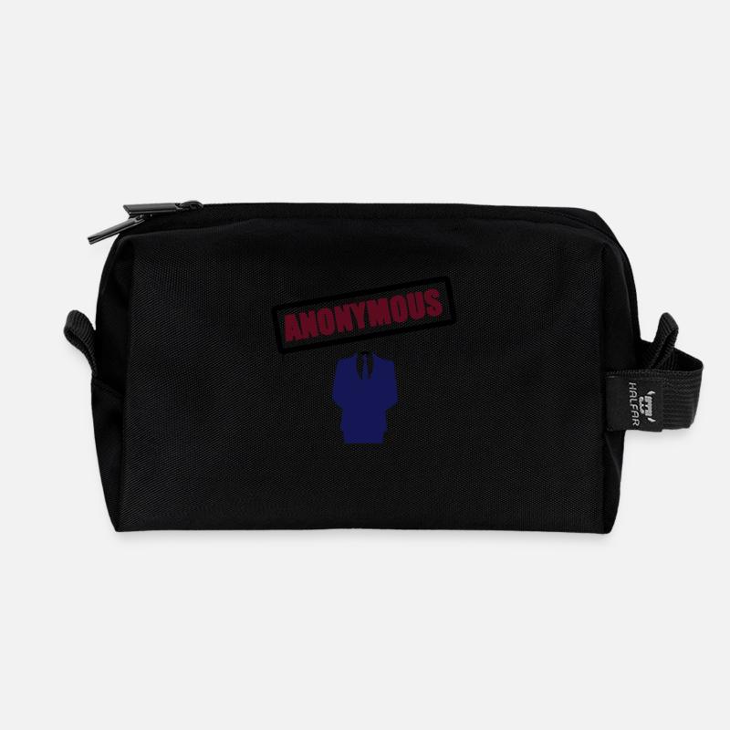 Anonymous - Recycled Toiletry Zip Bag - black
