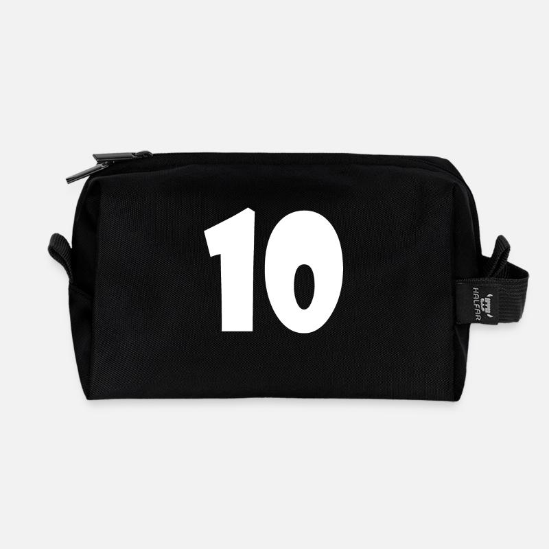10 - Recycelte Kulturtasche - Schwarz