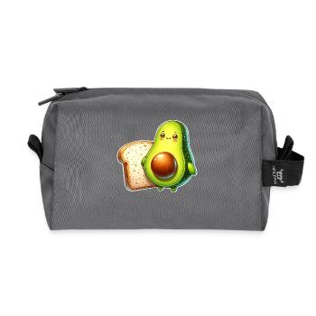 Avocado Toast - Recycelte Kulturtasche - Anthrazit - Vorne