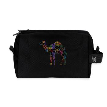 Chameau - Trousse de toilette en tissu recyclé - noir - Devant