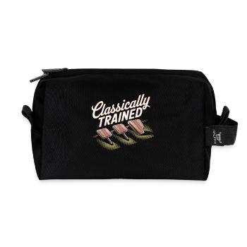 Humorvolles Retro-Auto-Design - Recycelte Kulturtasche - Schwarz - Vorne