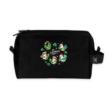 St. Cluckrick's Day - Recycelte Kulturtasche - Schwarz - Vorne