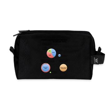 Der Lehrer-Forscher Job - Recycelte Kulturtasche - Schwarz - Vorne