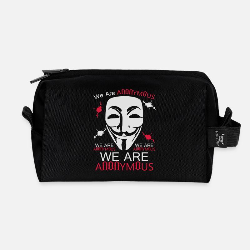 anonymous - Trousse de toilette en tissu recyclé - noir