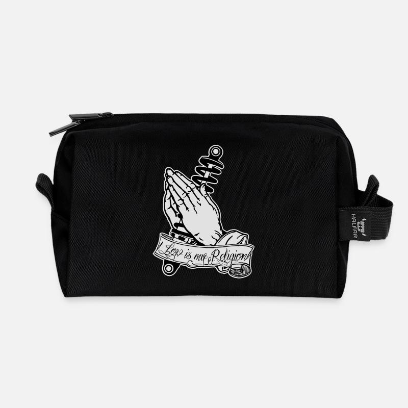Praying Hands coilovers - Recycelte Kulturtasche - Schwarz