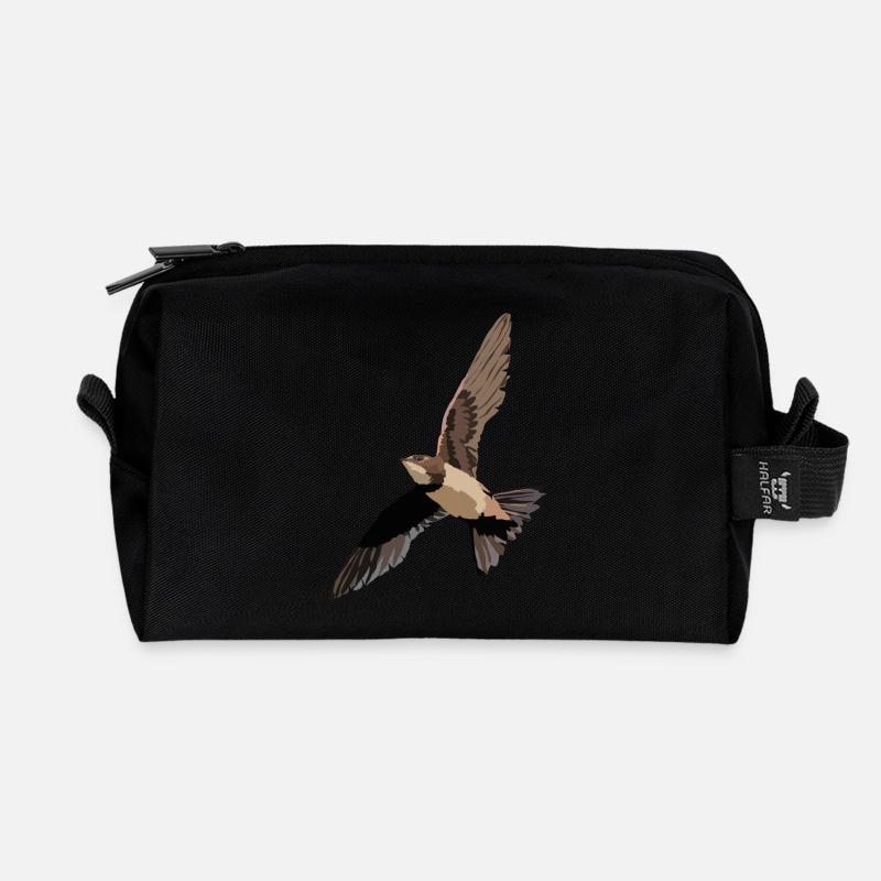 Alpensegler - Recycelte Kulturtasche - Schwarz