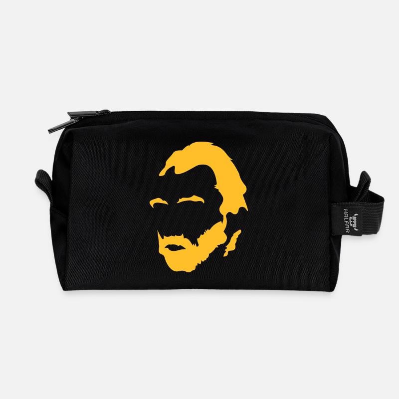 Vincent Van Gogh Beard - Recycelte Kulturtasche - Schwarz