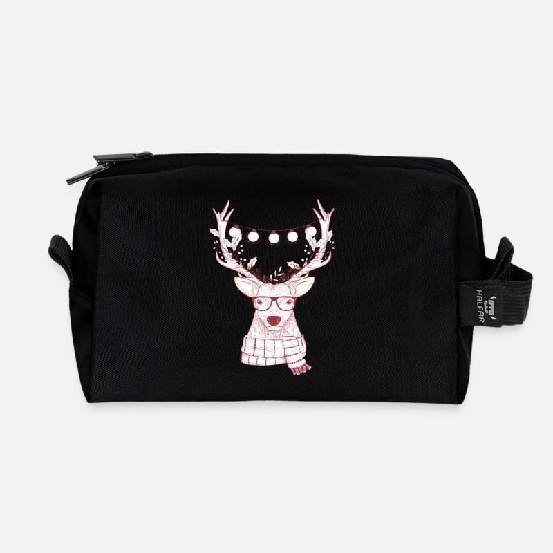 Kühle Renentwurf - Recycelte Kulturtasche - Schwarz