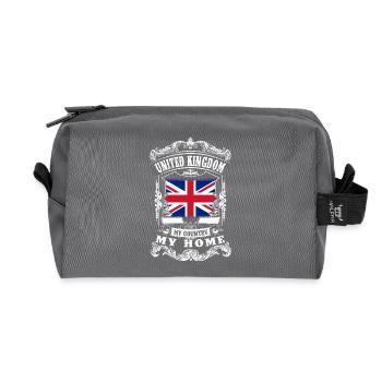 United Kingdom - My country - My home - Recycelte Kulturtasche - Anthrazit - Vorne