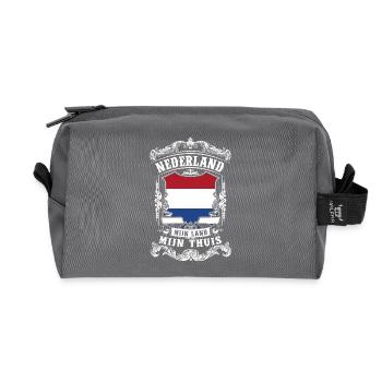 Nederland - Holland - Trousse de toilette en tissu recyclé - anthracite - Devant