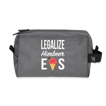 LEGALIZE HIMBEER EIS - Recycelte Kulturtasche - Anthrazit - Vorne