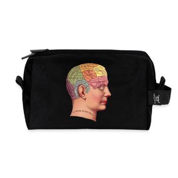Vintage Psychologie - Trousse de toilette en tissu recyclé - noir - Devant