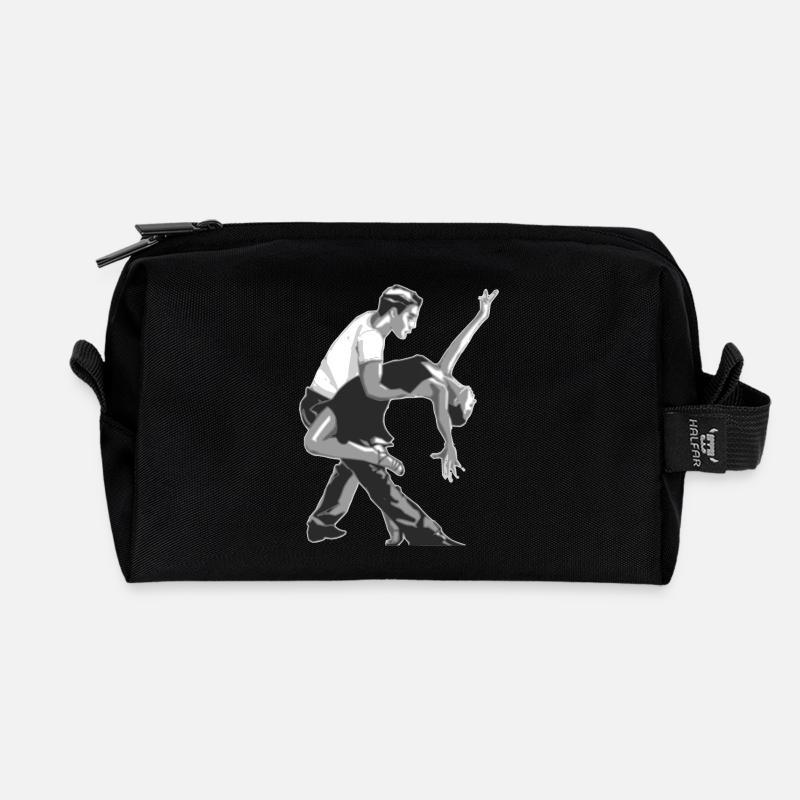 Tänzer und Tänzerin Salsa tanzen Geschenk - Recycelte Kulturtasche - Schwarz