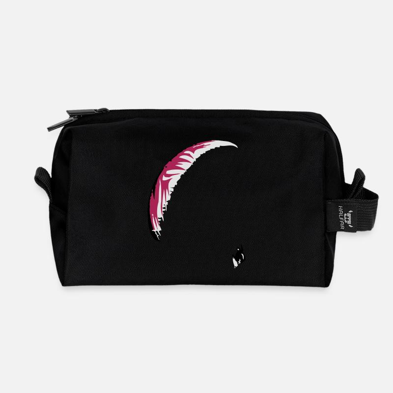 Paraglider Gleitschirm - Recycelte Kulturtasche - Schwarz