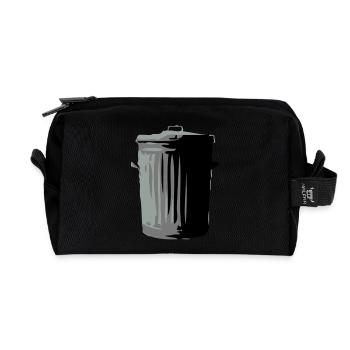 Mülltonne - Recycelte Kulturtasche - Schwarz - Vorne