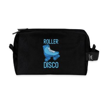 Roller Disco - Rollschuh Old school Nostalgie - Recycelte Kulturtasche - Schwarz - Vorne