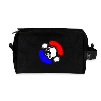firefighter from France - Recycled Toiletry Zip Bag - black - Front