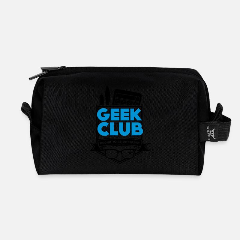 Geek Club - Recycelte Kulturtasche - Schwarz