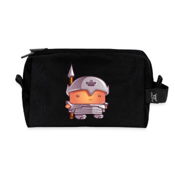 castle keeper - Recycled Toiletry Zip Bag - black - Front