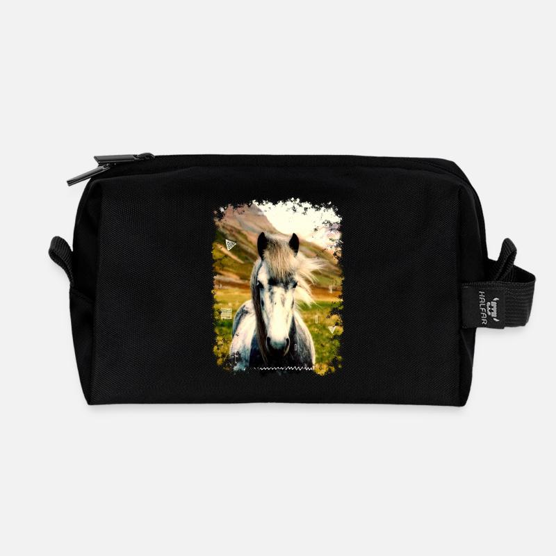 PFERD - Recycelte Kulturtasche - Schwarz