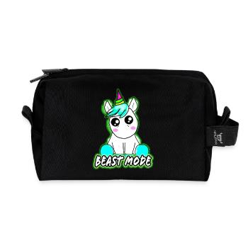 Beast mode - Recycelte Kulturtasche - Schwarz - Vorne
