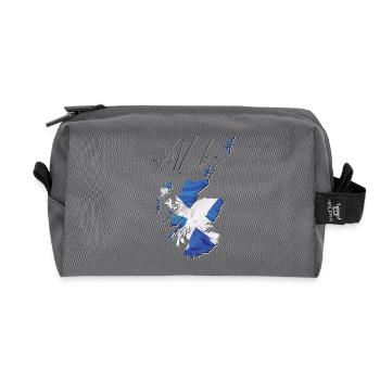 Schottland Flagge in der Schottland Landkarte SC - Recycelte Kulturtasche - Anthrazit - Vorne
