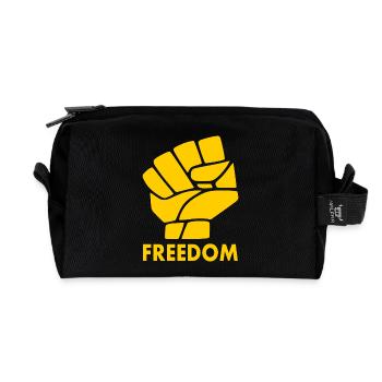 Freiheit - Recycelte Kulturtasche - Schwarz - Vorne