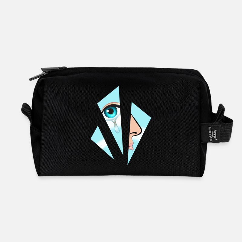Memories - Recycled Toiletry Zip Bag - black