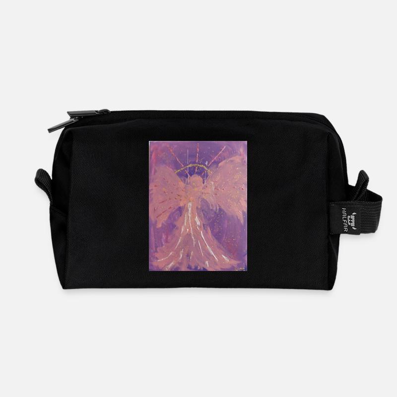 Erzengel Chamuel - Engel der Liebe - Engelbild - Recycelte Kulturtasche - Schwarz