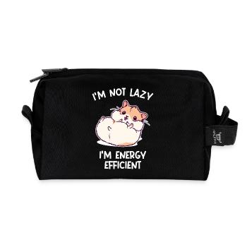 Hamster Kuscheltier Haustiere Heimtier Statement - Recycelte Kulturtasche - Schwarz - Vorne
