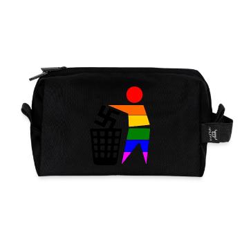 FCK NZS - Keep Your Environment Clean - Recycled Toiletry Zip Bag - black - Front
