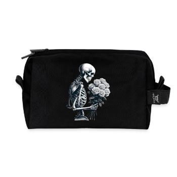 Ewige Eleganz - Recycelte Kulturtasche - Schwarz - Vorne