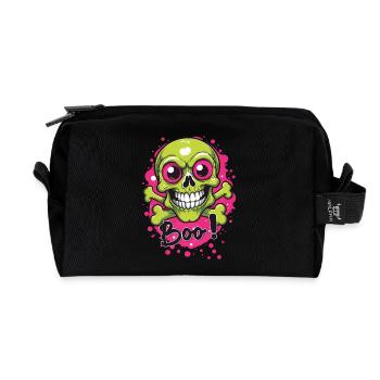Lustig Halloween Lustig Lustig Lustig Kind Schädel - Recycelte Kulturtasche - Schwarz - Vorne