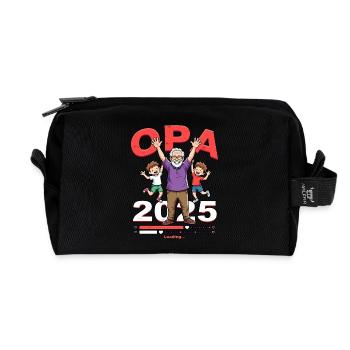 Opa 2019/2015loading - Recycelte Kulturtasche - Schwarz - Vorne