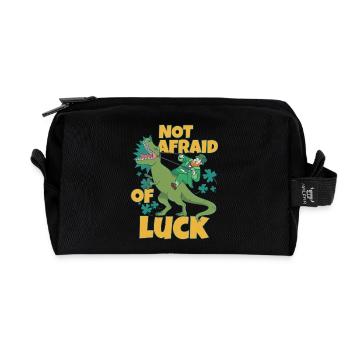 Not Afraid of Luck - Playful and Bold Design - Recycelte Kulturtasche - Schwarz - Vorne