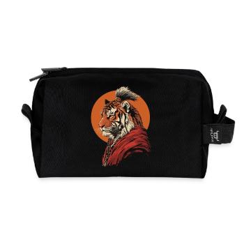 Moine Tigre - Trousse de toilette en tissu recyclé - noir - Devant