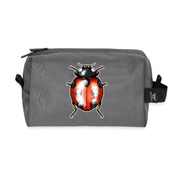 Ladybird - Recycled Toiletry Zip Bag - anthracite - Front