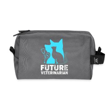 Tierärztin Tiermedizin Veterinär Tierarzt - Recycelte Kulturtasche - Anthrazit - Vorne