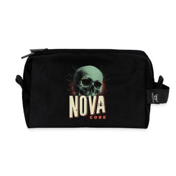 Nova Core Skull - Recycled Toiletry Zip Bag - black - Front