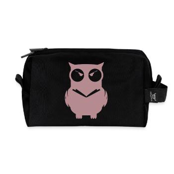 Angry Owl Minimal - Recycelte Kulturtasche - Schwarz - Vorne