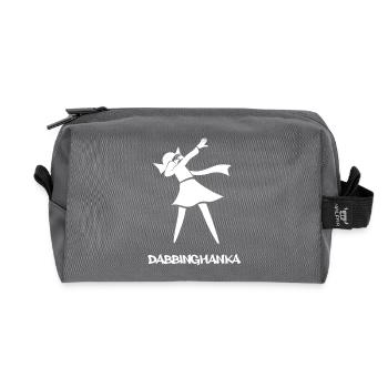 DABBING HANKA - Recycelte Kulturtasche - Anthrazit - Vorne