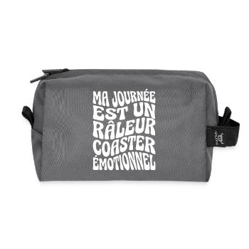 Grumpy Humor Complainer Untersetzer - Recycelte Kulturtasche - Anthrazit - Vorne