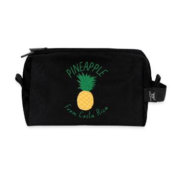 Chemise ananas Costa Rica Été tropical - Trousse de toilette en tissu recyclé - noir - Devant