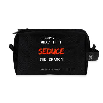 DeD Bard-themed T-shirt - Recycled Toiletry Zip Bag - black - Front