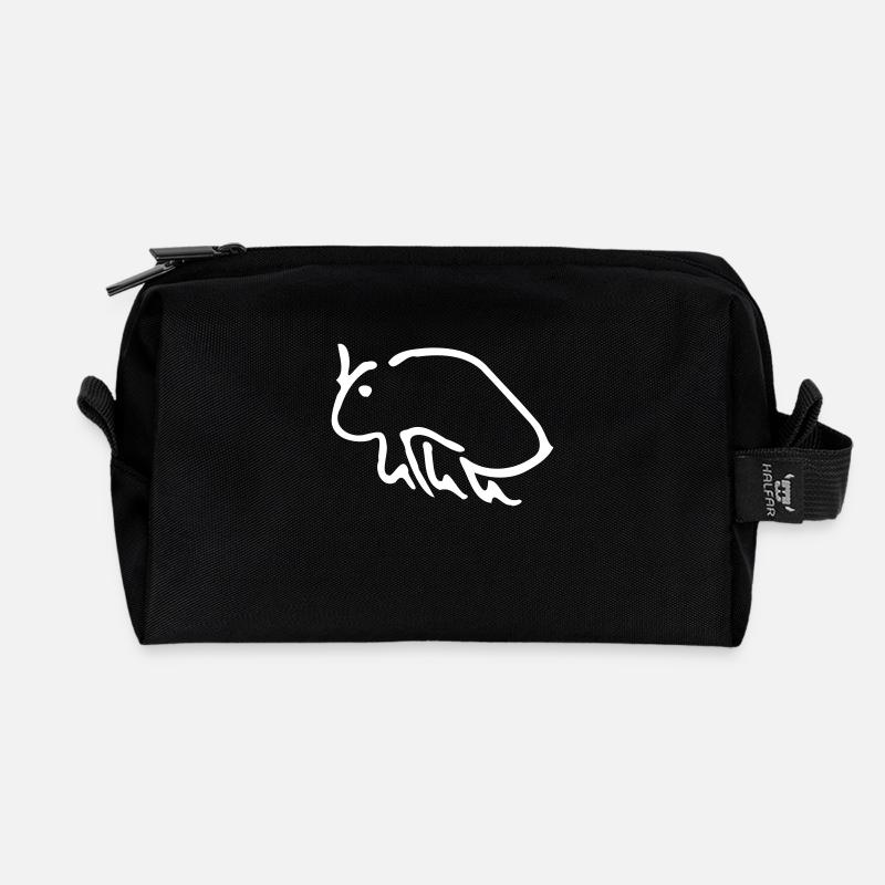 floh - Recycelte Kulturtasche - Schwarz