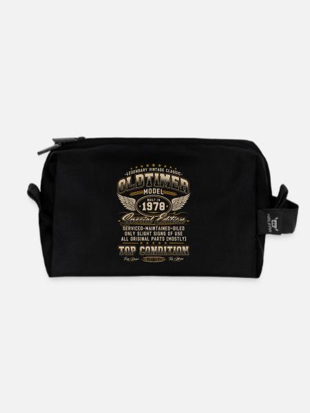 Oldtimer Baujahr 1978 Jahrgang Geburtstag Geschenk - Recycelte Kulturtasche - Schwarz