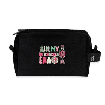 Weihnachten Xmas Spruch In My Nutcracker Era - Recycelte Kulturtasche - Schwarz - Vorne