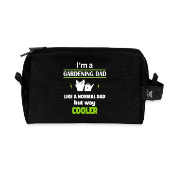 Ich bin ein Garten Papa - Recycelte Kulturtasche - Schwarz - Vorne
