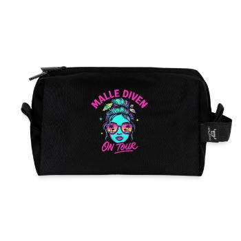 Mallorca Party Spruch Lustig Malle Diven On Tour - Recycelte Kulturtasche - Schwarz - Vorne